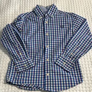 Kids Blue Checkered Shirt
